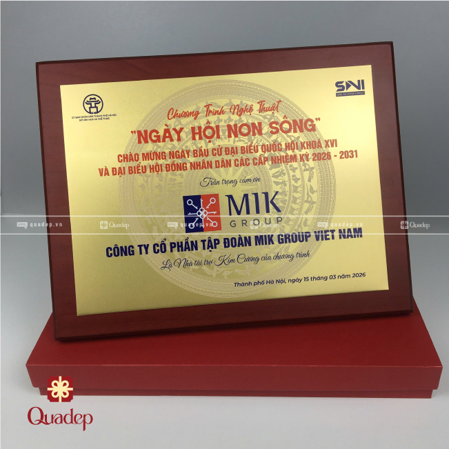 Biểu Trưng Gỗ Đồng In Theo Yêu Cầu - Ảnh 2