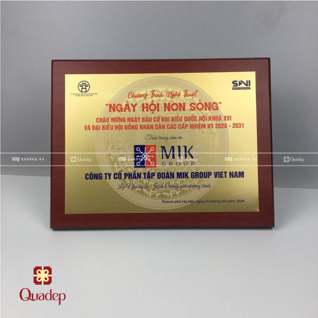 Biểu Trưng Gỗ Đồng In Theo Yêu Cầu - Ảnh 4