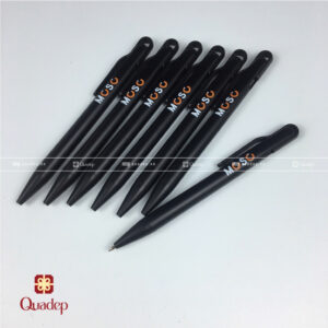 Bút Bi Mực Xanh In Logo Moso