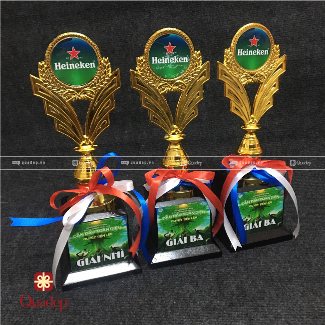 Cúp Nhựa Mạ Vàng In Theo Yêu Cầu - Ảnh 2