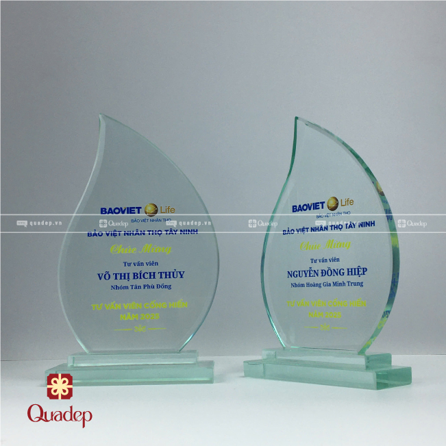 Kỷ Niệm Chương Thủy Tinh/Pha Lê Giọt Nước - Ảnh 6